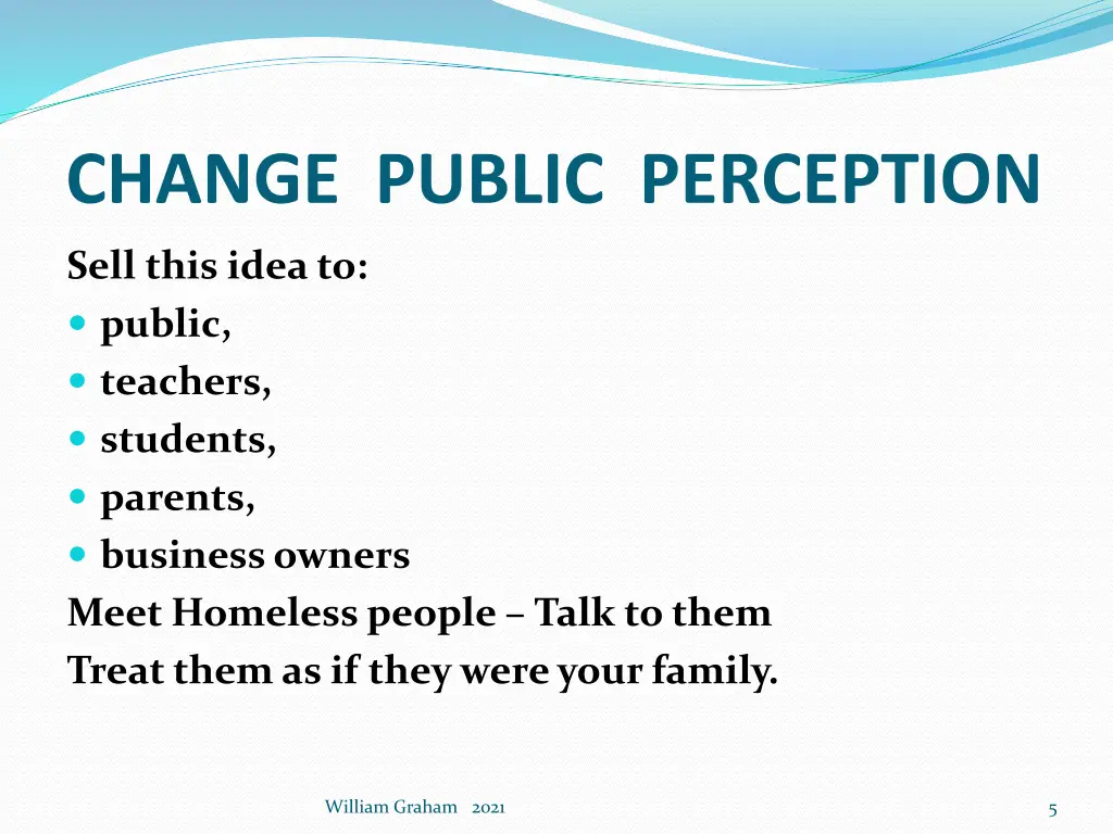 change public perception