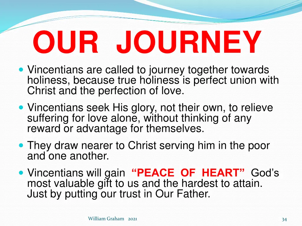 our journey vincentians are called to journey