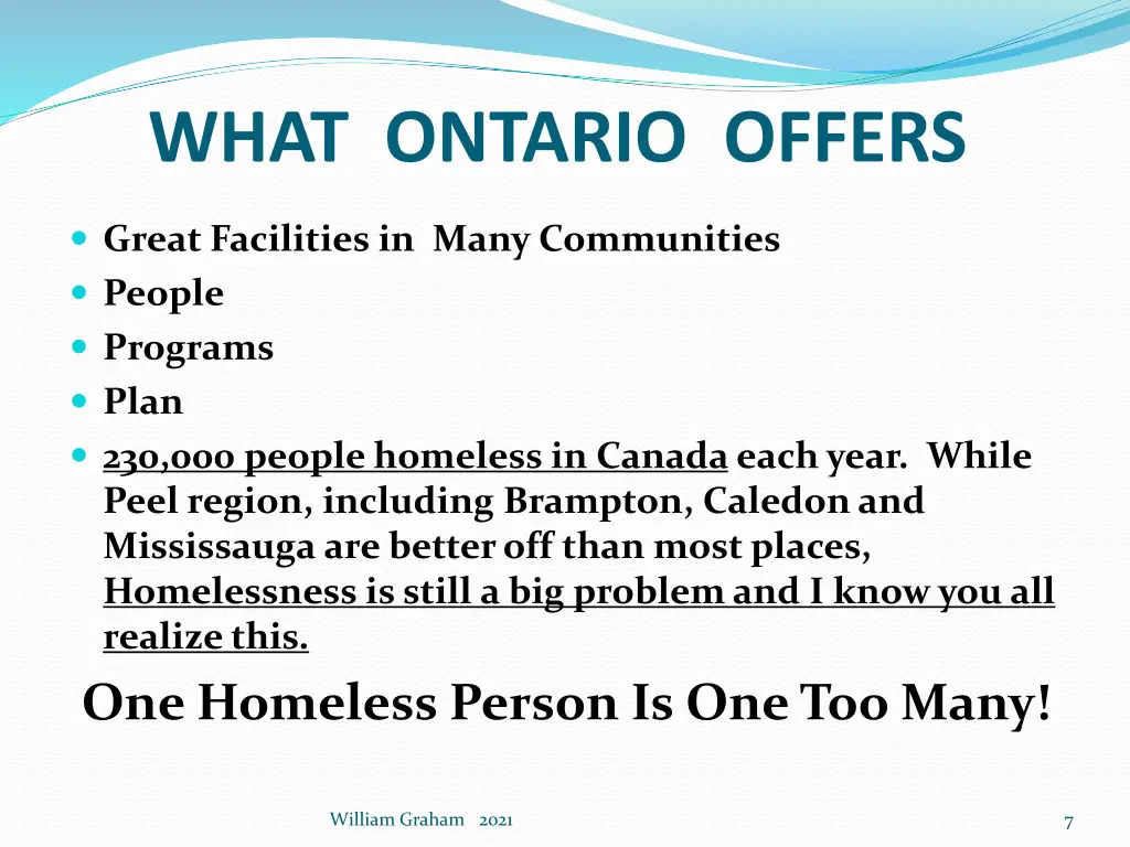 what ontario offers