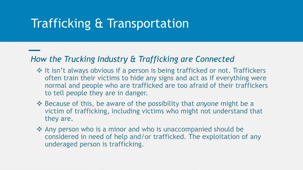 trafficking transportation 3