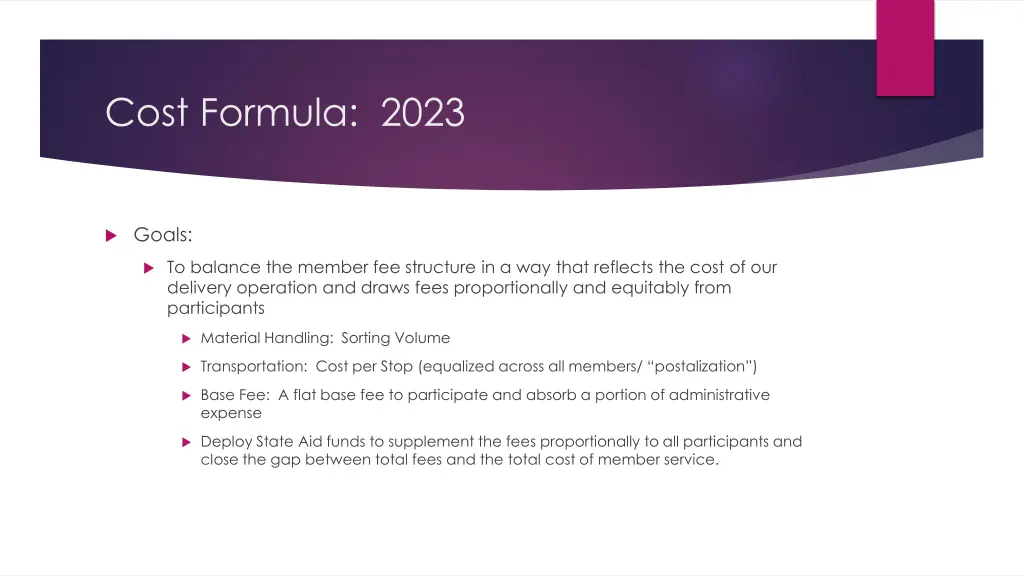 cost formula 2023