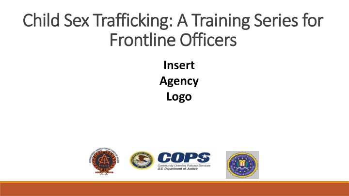 child sex trafficking a training series for child