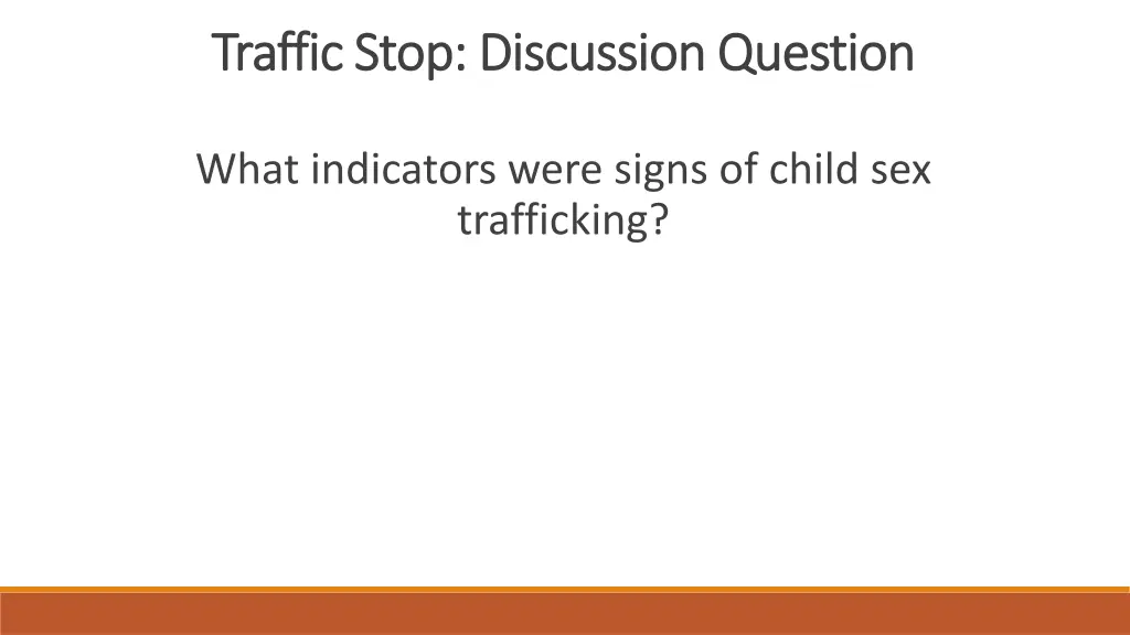 traffic stop discussion question traffic stop