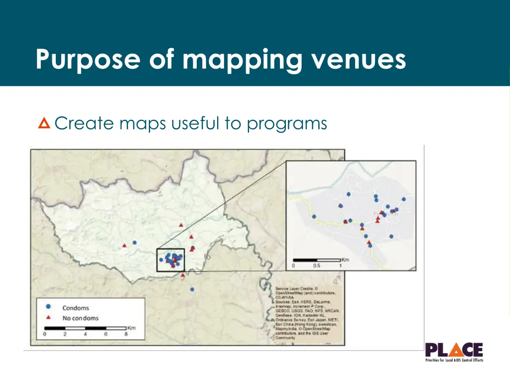 purpose of mapping venues