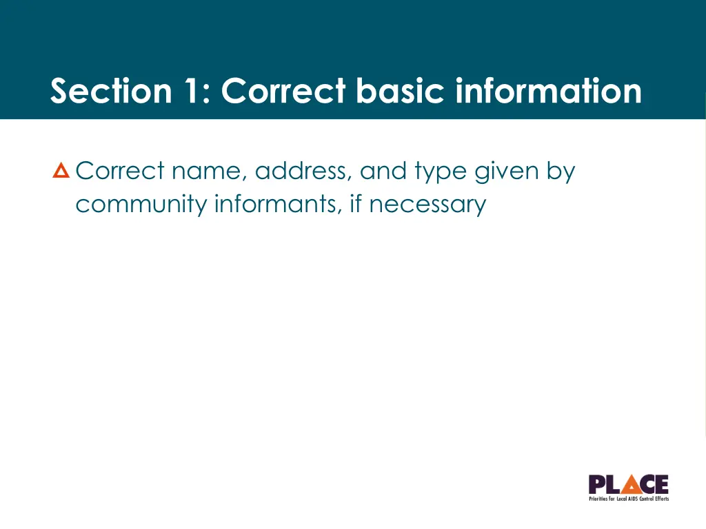 section 1 correct basic information