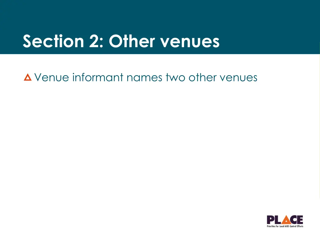 section 2 other venues