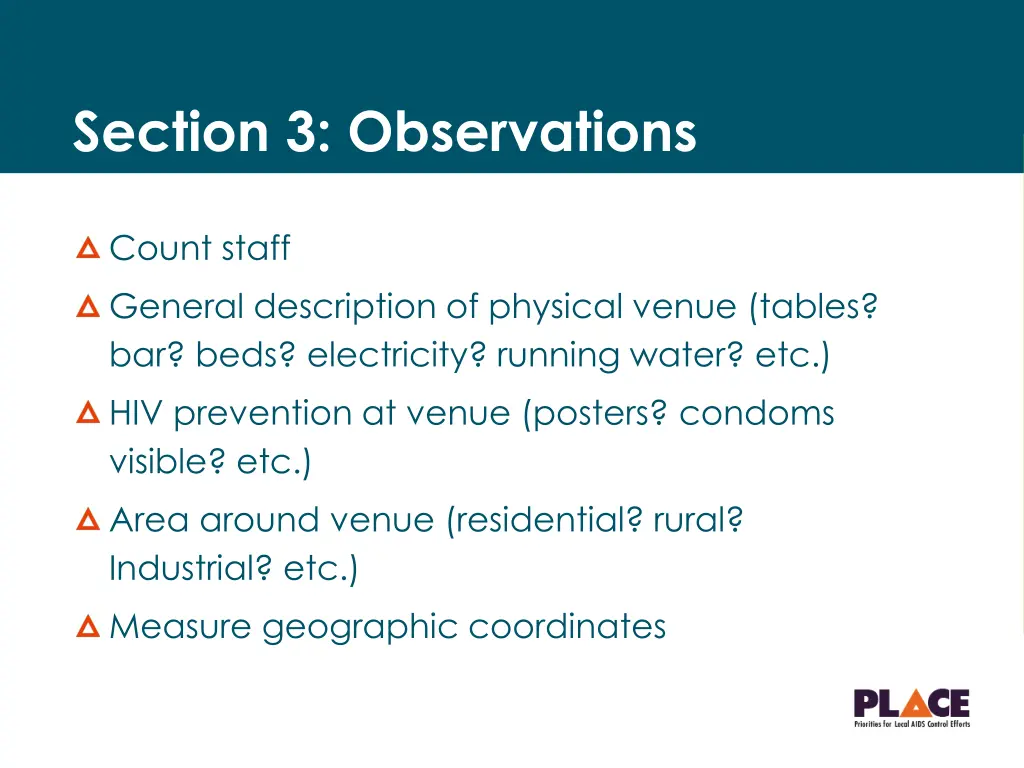 section 3 observations