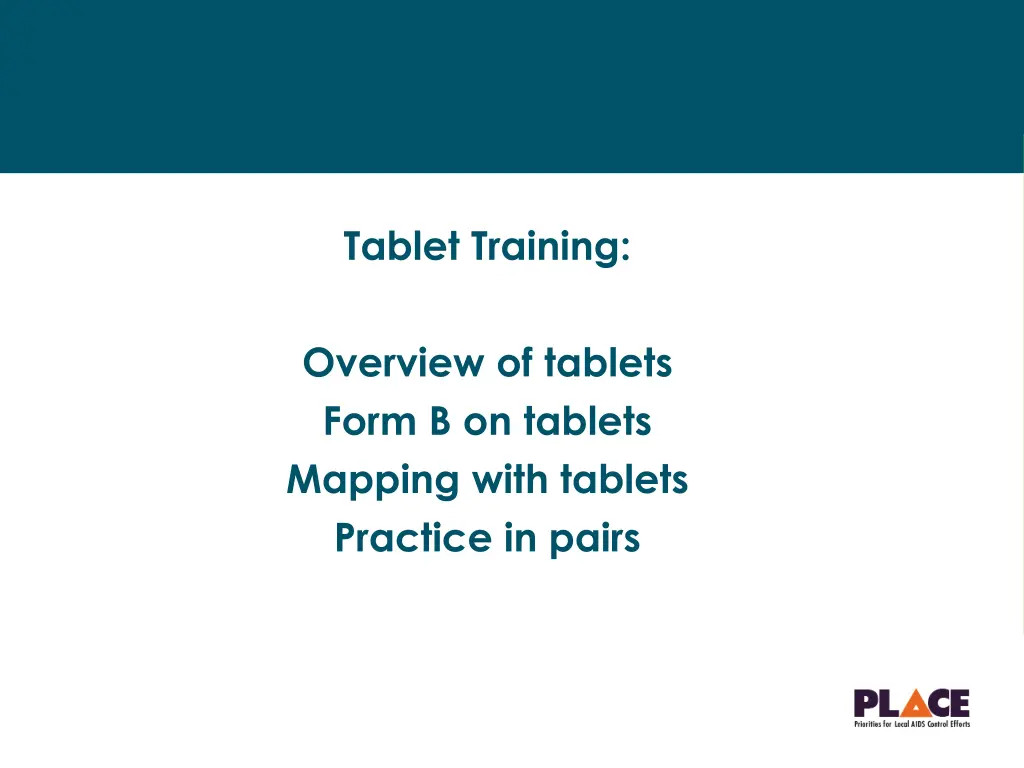 tablet training