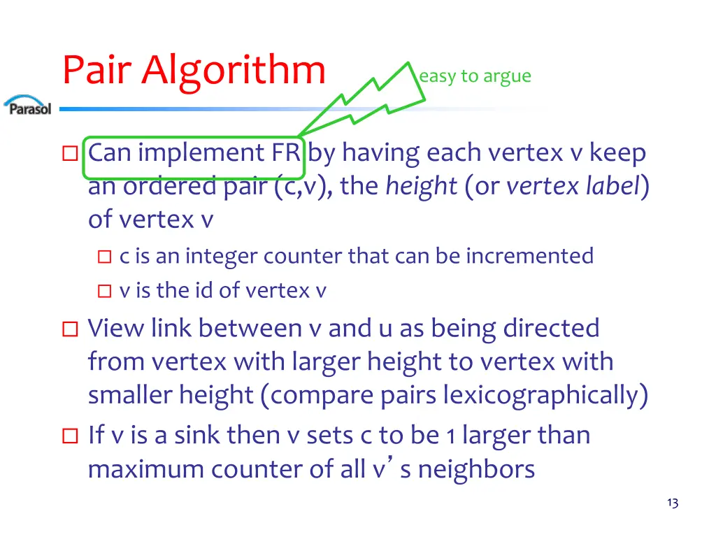 pair algorithm