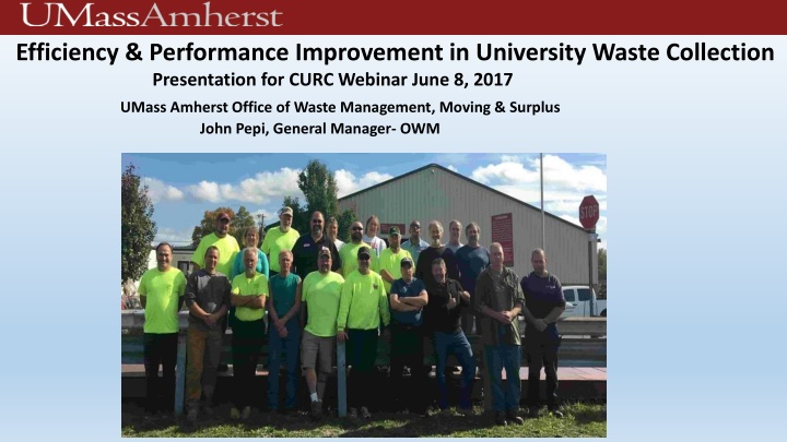 efficiency performance improvement in university