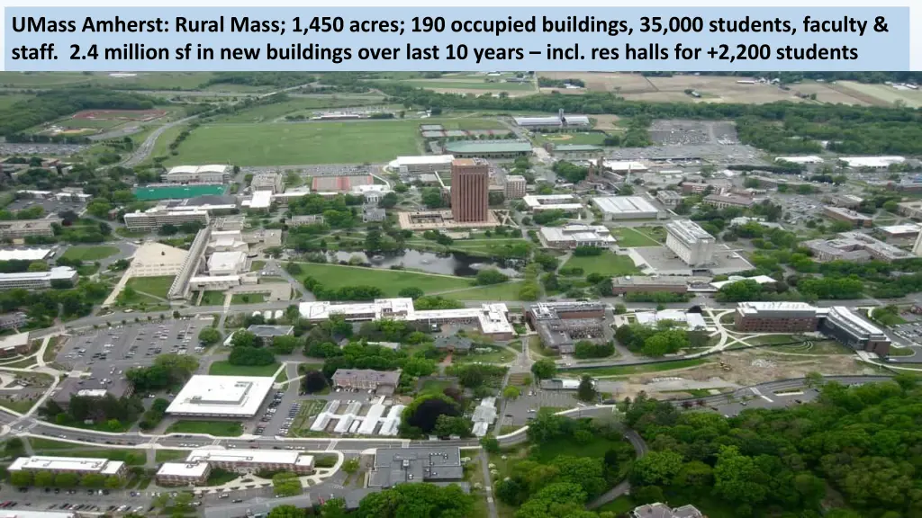 umass amherst rural mass 1 450 acres 190 occupied