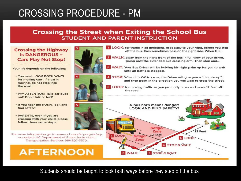 crossing procedure pm