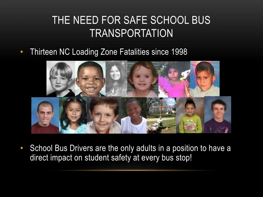 the need for safe school bus transportation