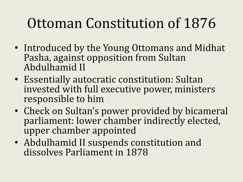 ottoman constitution of 1876