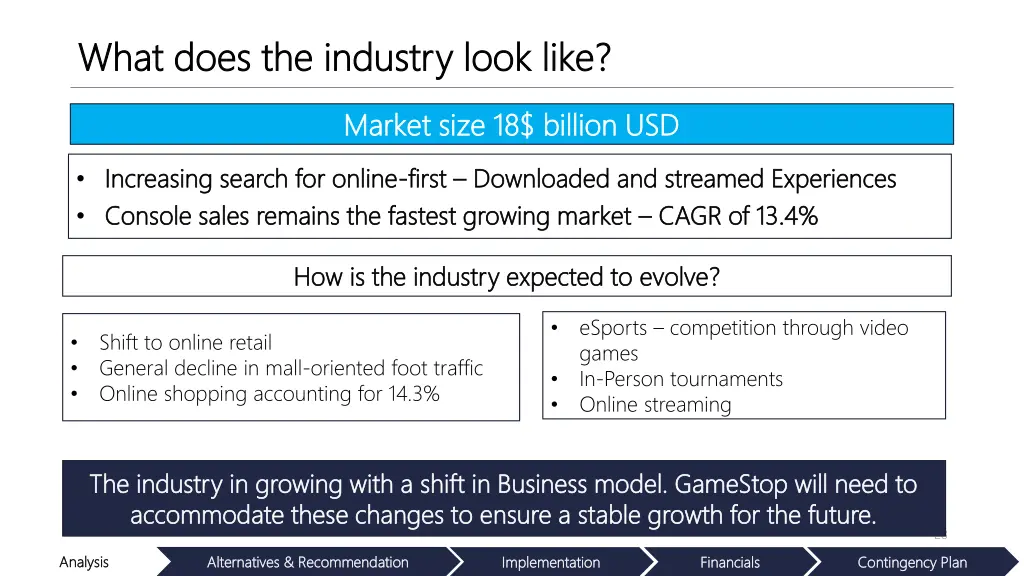 what does the industry look like what does 5