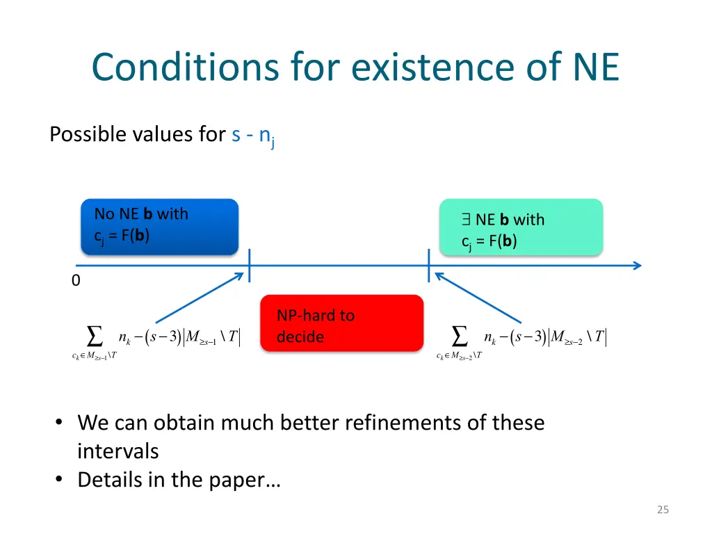 conditions for existence of ne 5