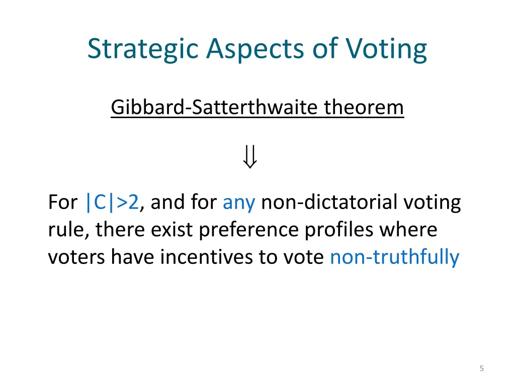 strategic aspects of voting