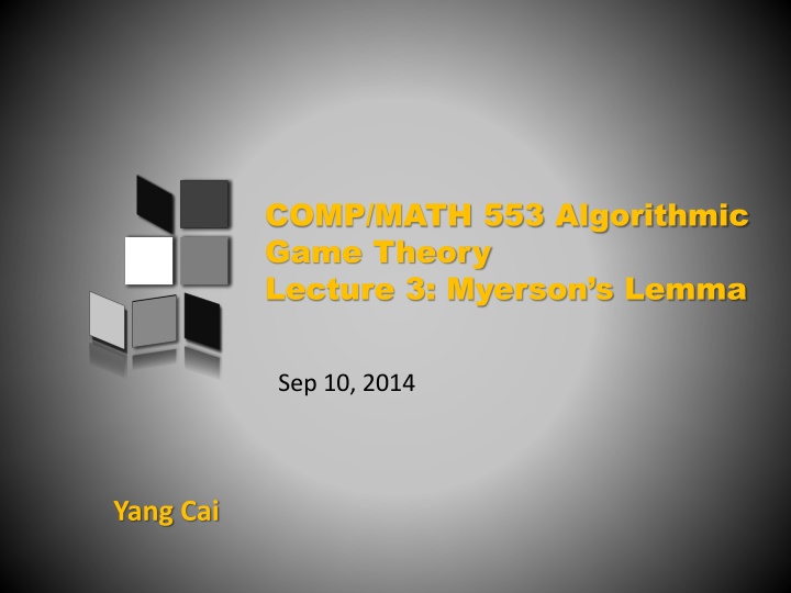 comp math 553 algorithmic game theory lecture