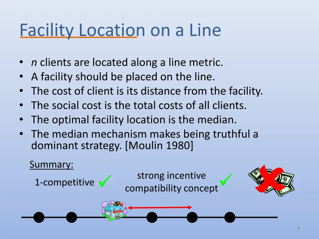 facility location on a line