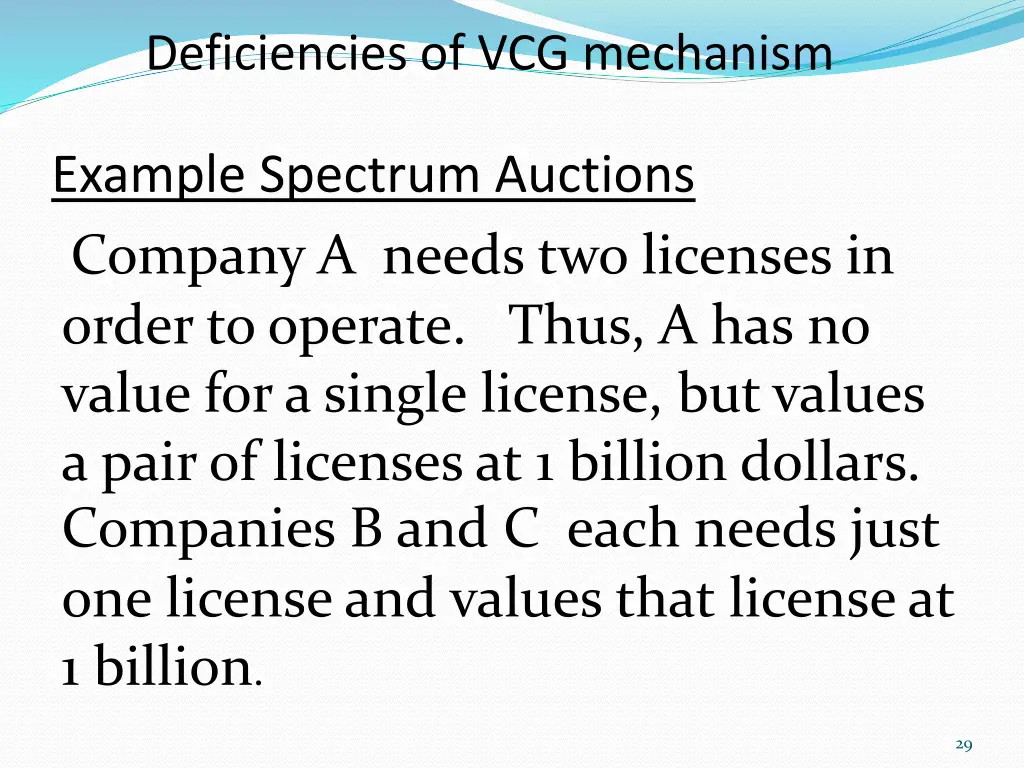 deficiencies of vcg mechanism 1