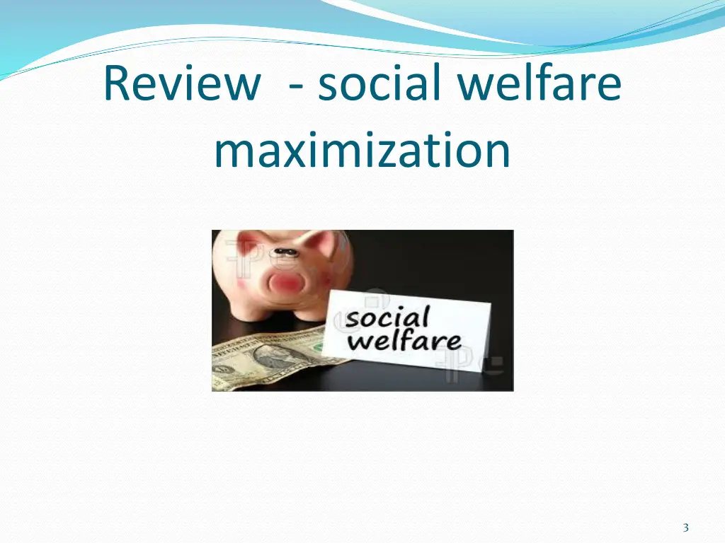 review social welfare maximization