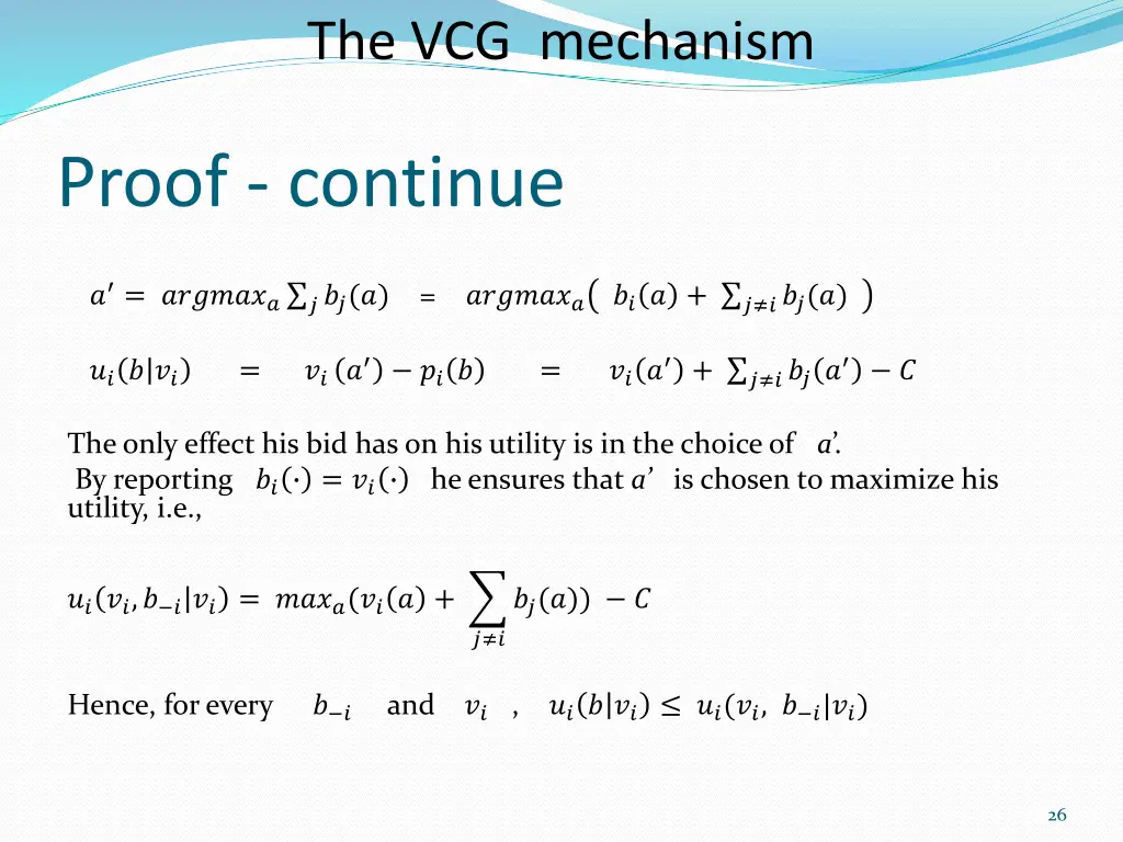 the vcg mechanism 12