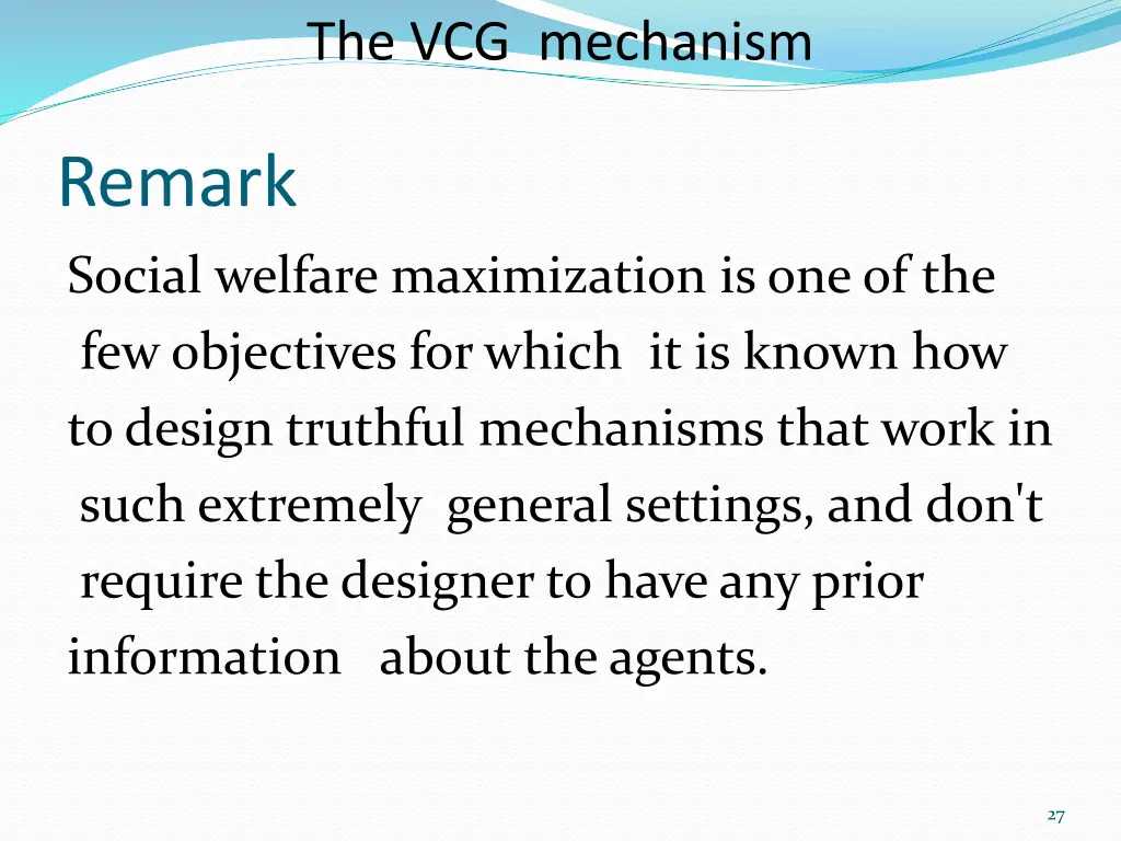 the vcg mechanism 13