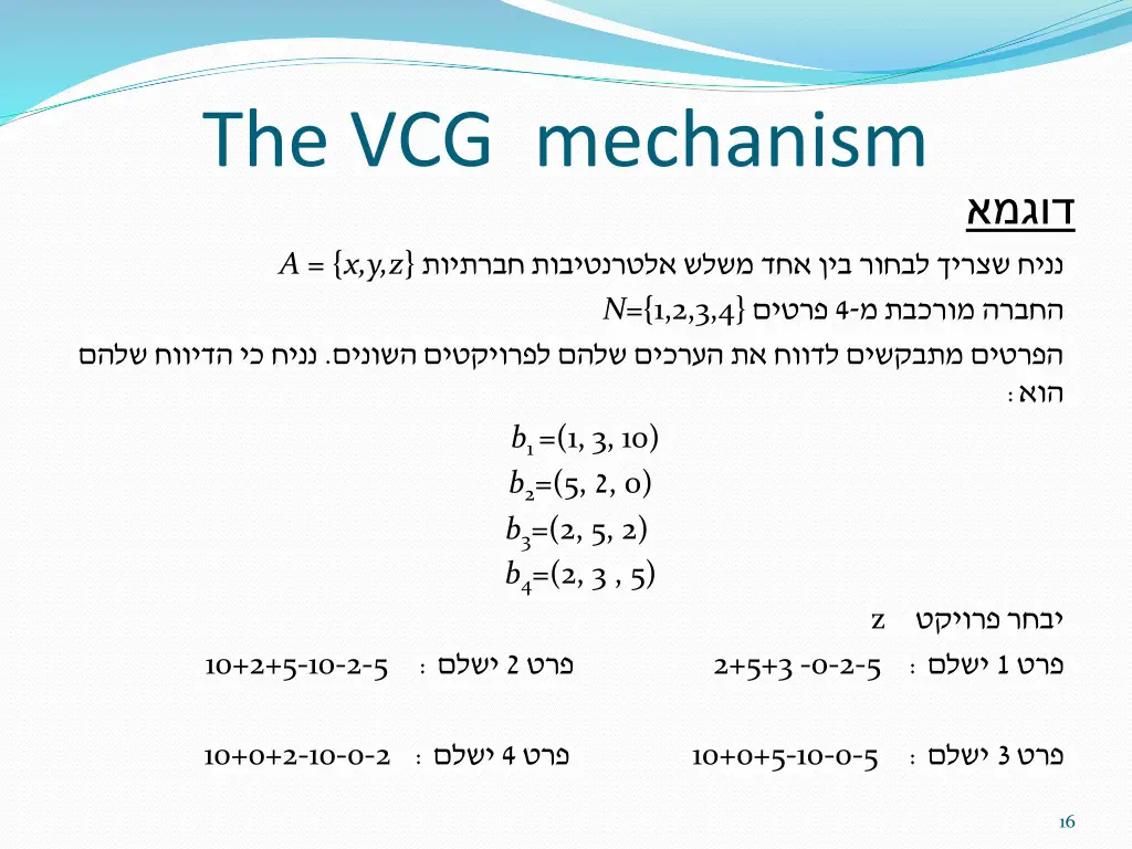 the vcg mechanism 3