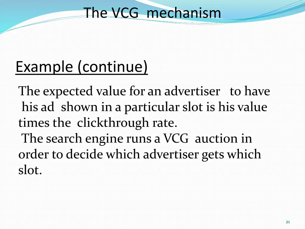 the vcg mechanism 8