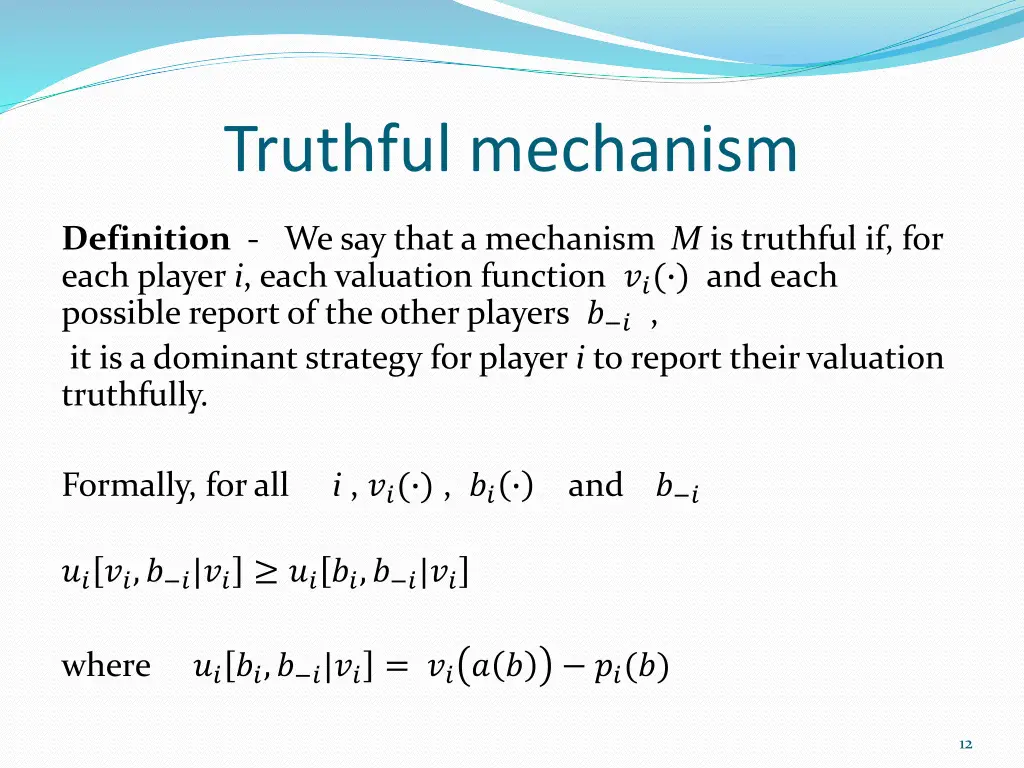 truthful mechanism 1