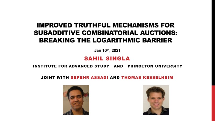 improved truthful mechanisms for subadditive