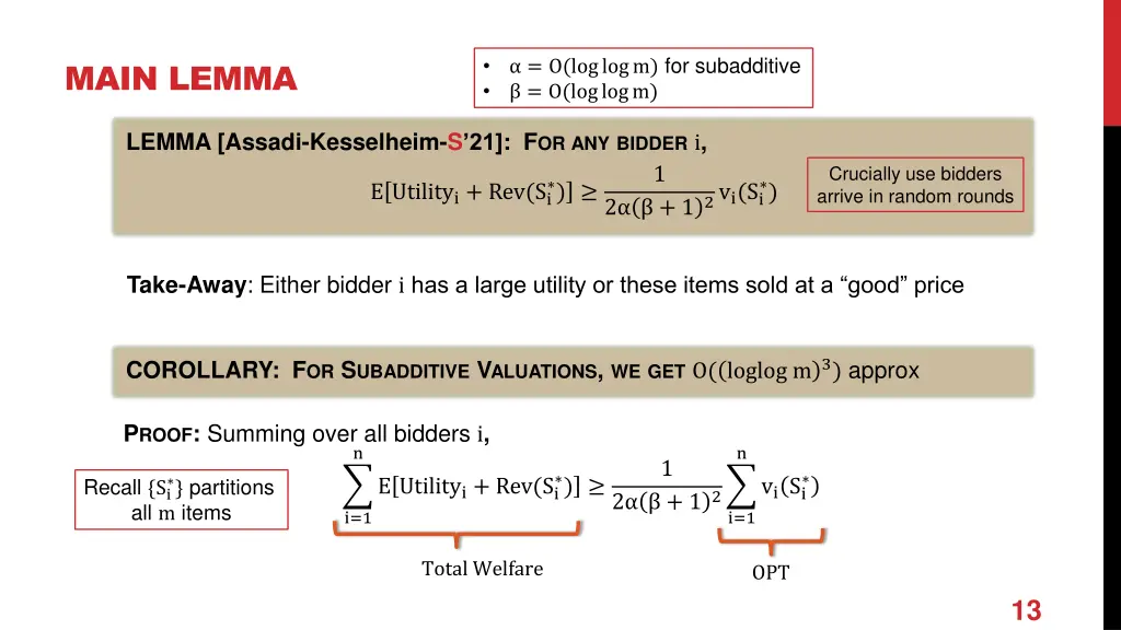 o loglogm for subadditive o loglogm