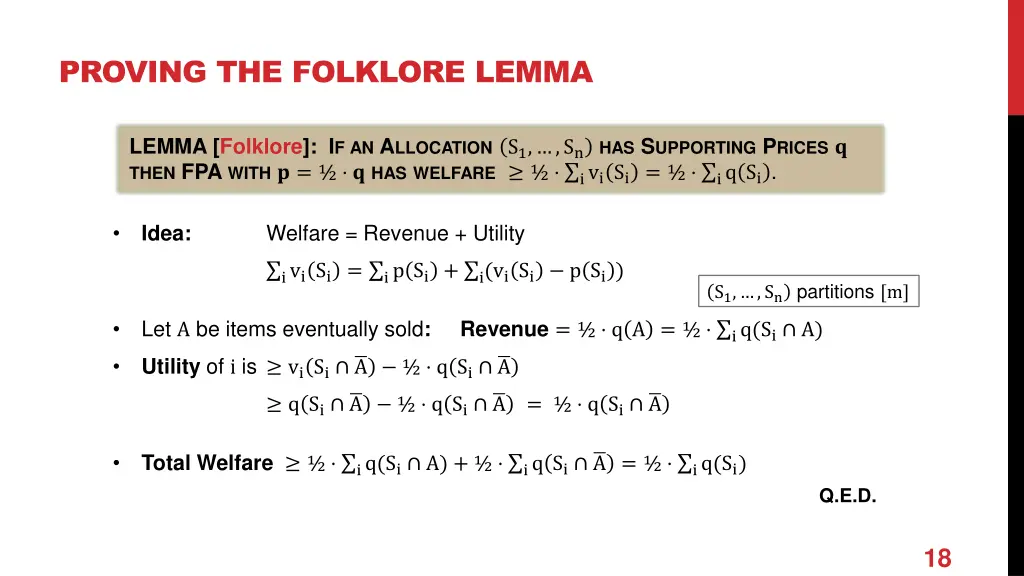 proving the folklore lemma