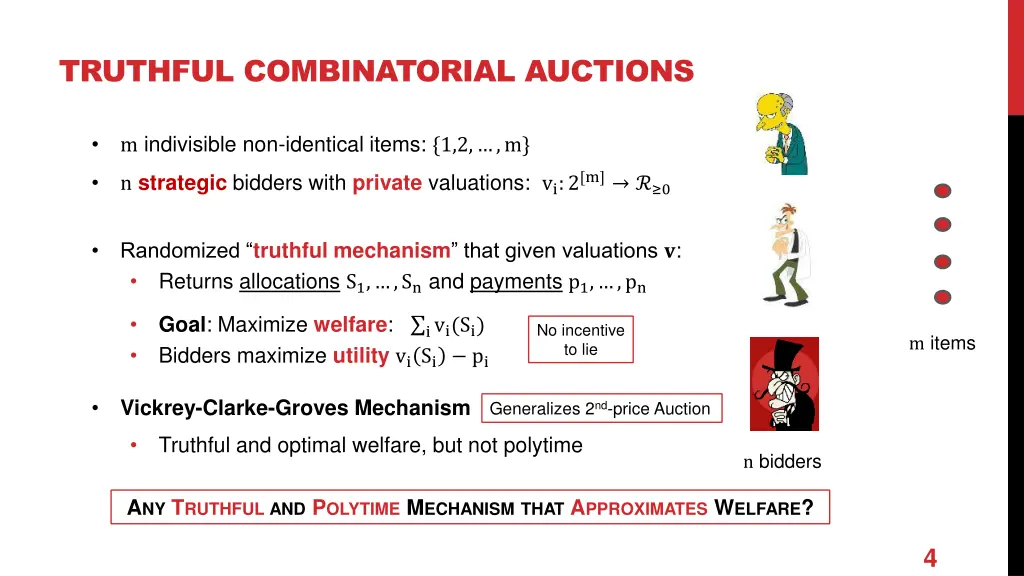 truthful combinatorial auctions