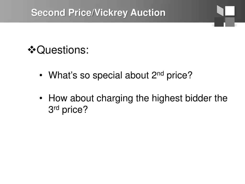 second price vickrey auction 4