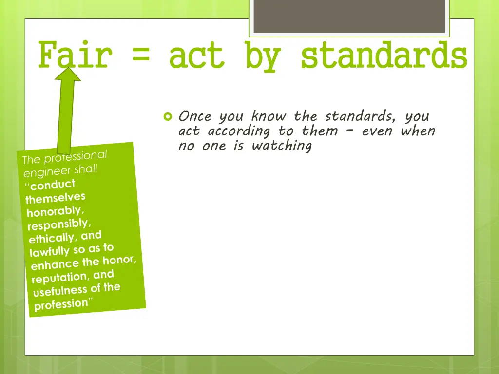 fair act by standards