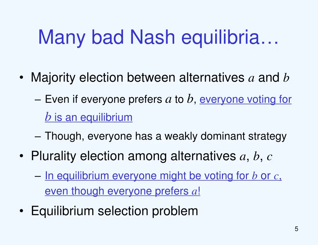 many bad nash equilibria