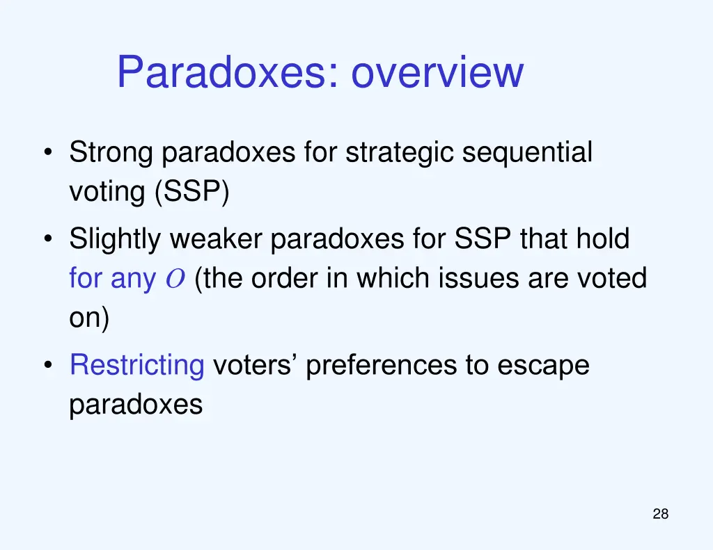 paradoxes overview