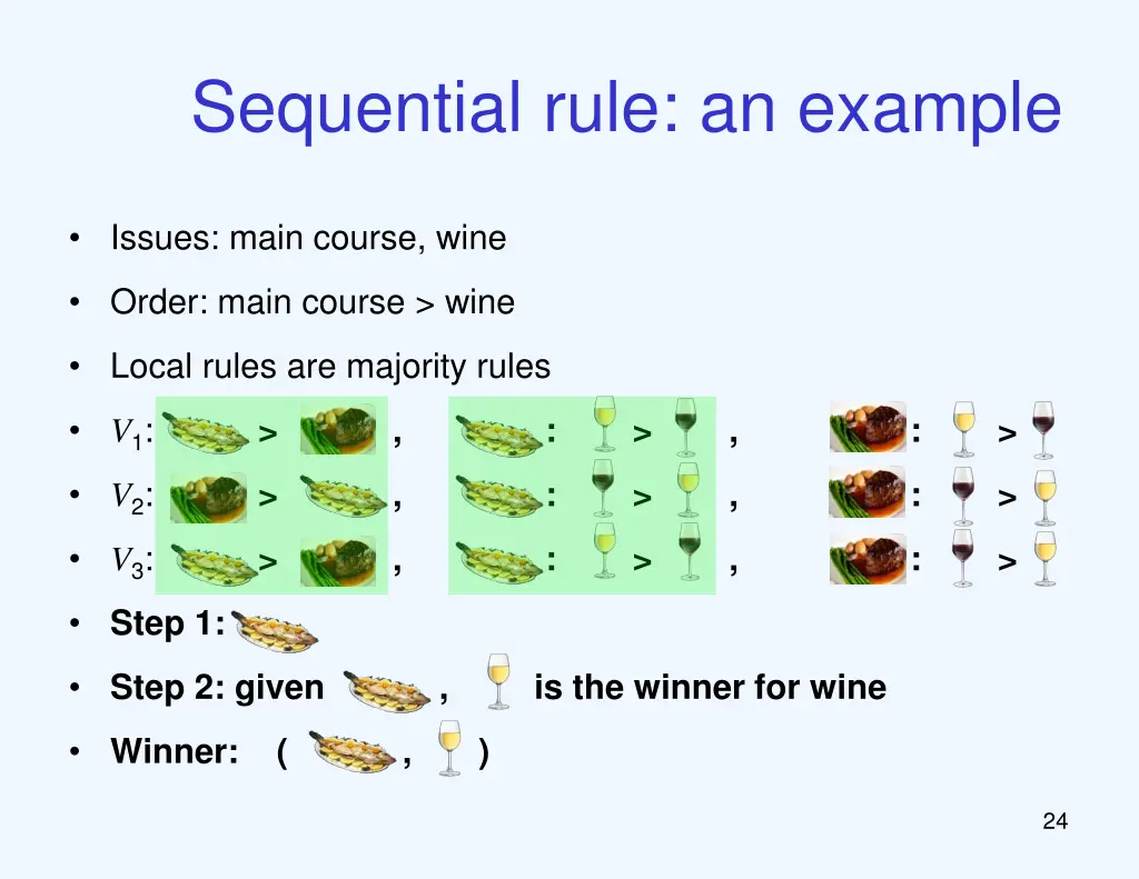 sequential rule an example