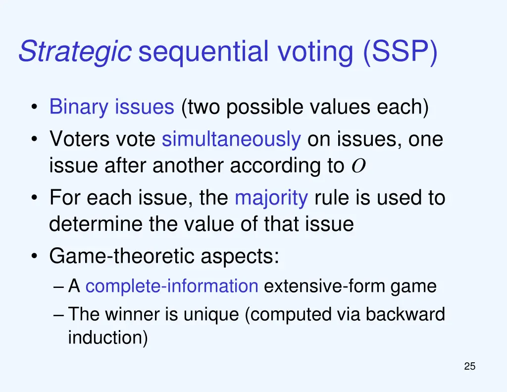 strategic sequential voting ssp