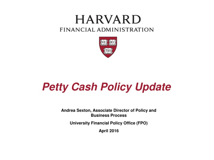 petty cash policy update