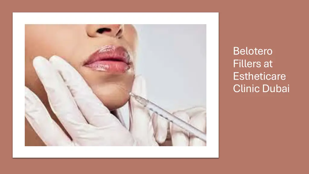 belotero fillers at estheticare clinic dubai