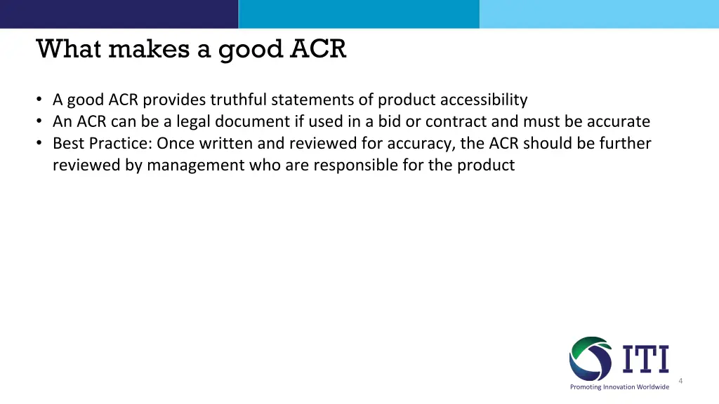 what makes a good acr