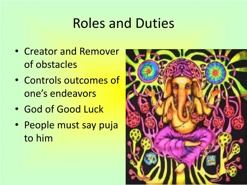 roles and duties