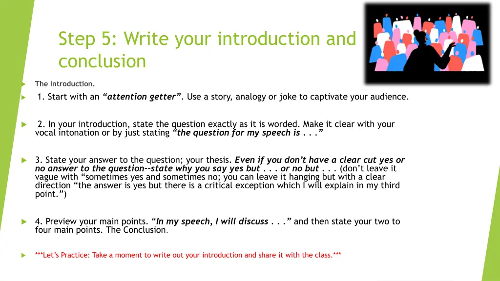 step 5 write your introduction and conclusion