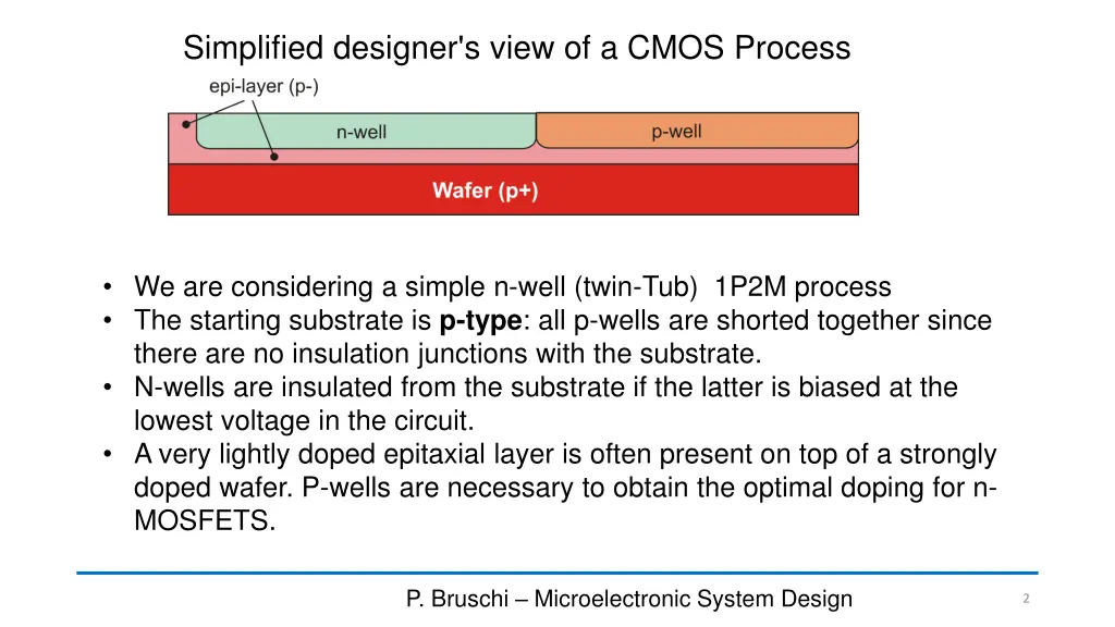 simplified designer s view of a cmos process