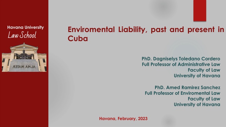 enviromental liability past and present in cuba