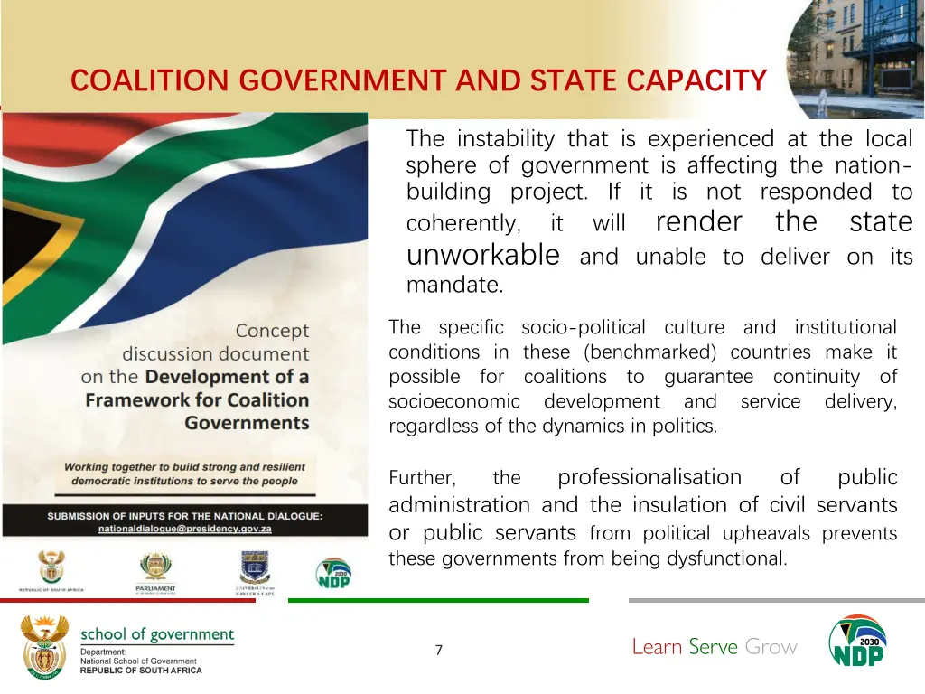 coalition government and state capacity