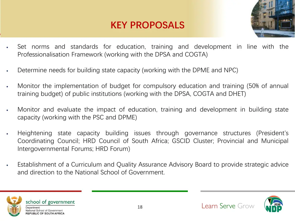 key proposals 1