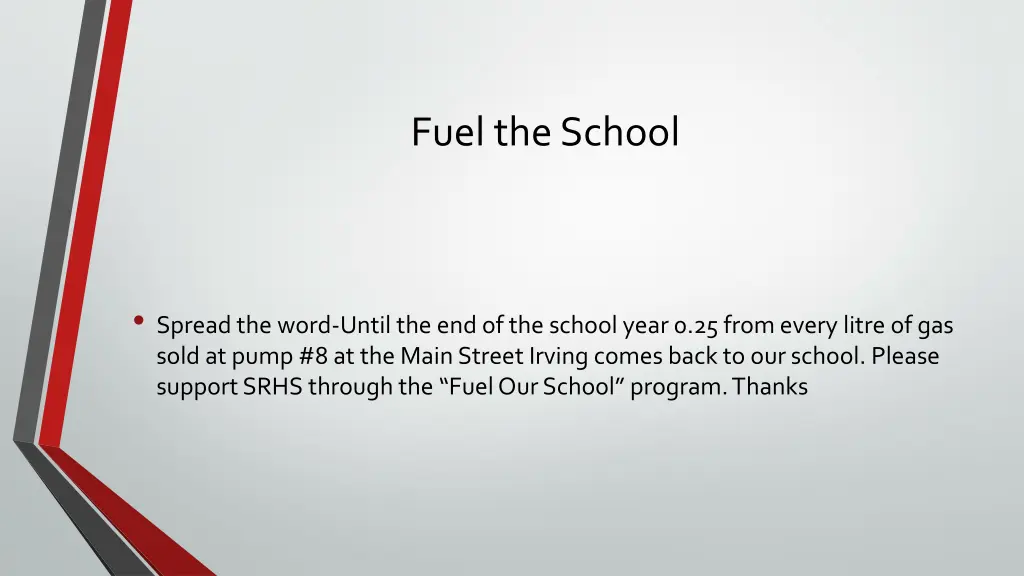 fuel the school